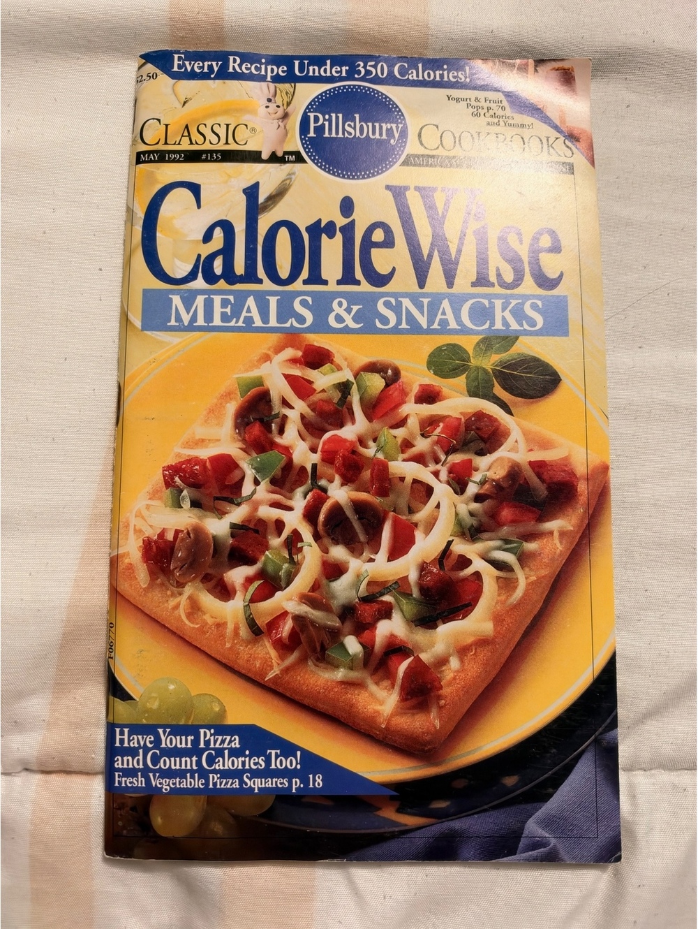 Classic Pillsbury Cookbooks CalorieWise Meals & Snacks Magazine May 1992